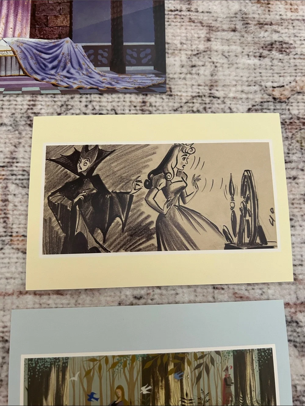 Disney Sleeping Beauty Aurora Postcard Set of 8 Vintage Collectible Art Cards